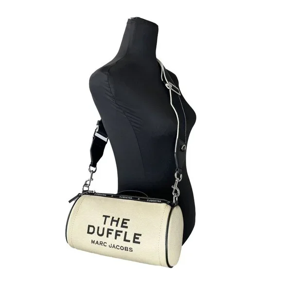 NEW Marc Jacobs The Duffle Bag Warm Sand Canvas Crossbody Bag Purse Travel